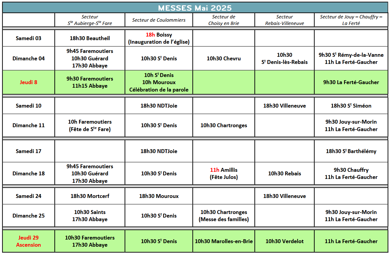 messe mai 2025